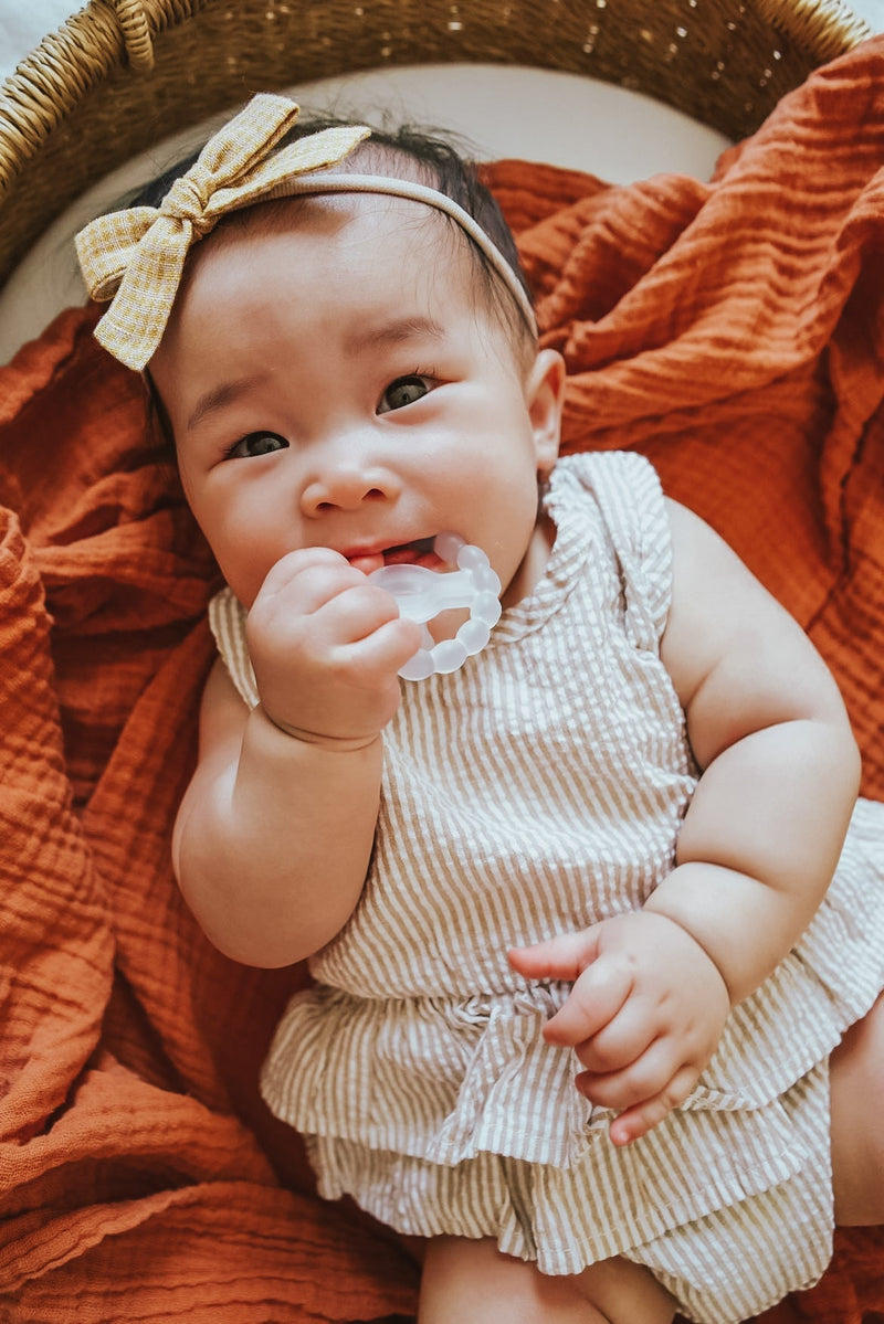 The BUBIE Orthodontic Pacifier + Teether Ring - Little BaeBae