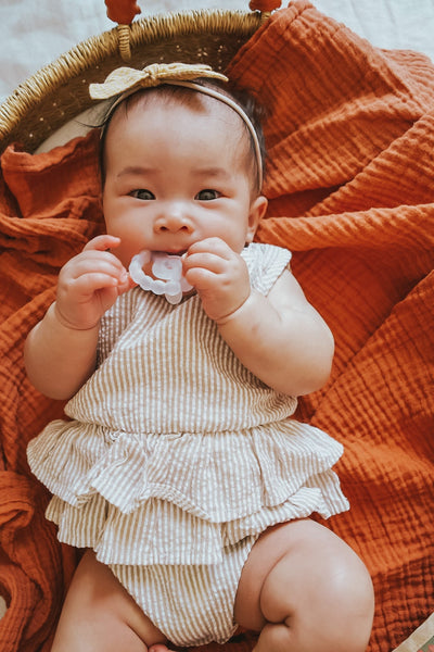 The BUBIE Orthodontic Pacifier + Teether Ring - Little BaeBae