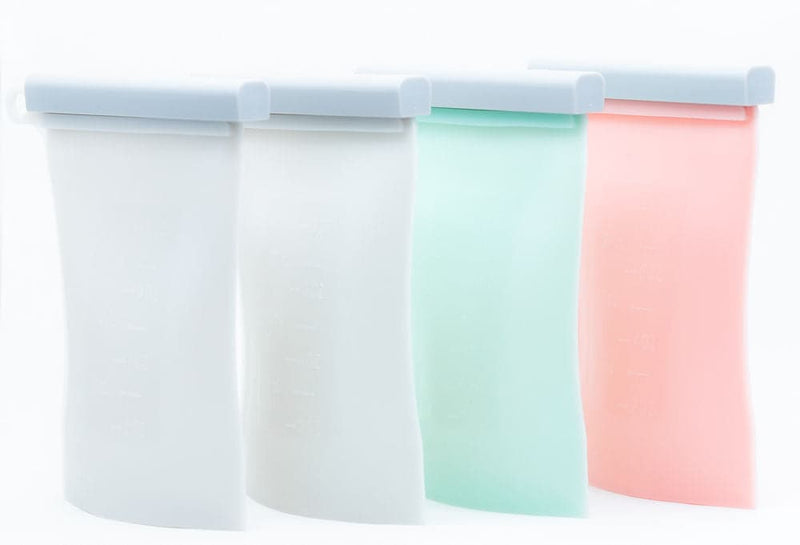 Kitchen HQ 4-Pack Reusable Silicone Bags Open Box