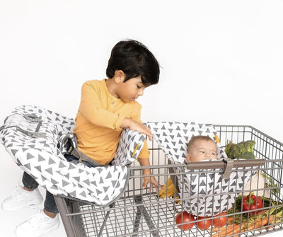 Baby Shopping Cart Hammock - Triangles - Little BaeBae