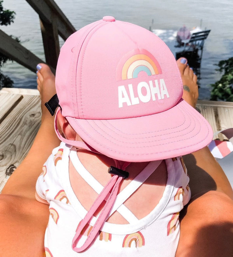 Rainbow Aloha Hat - Little BaeBae