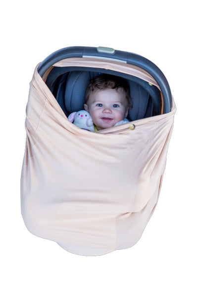 Snuggle Shield™ LUXE Tan Air Filtering Infant Cover