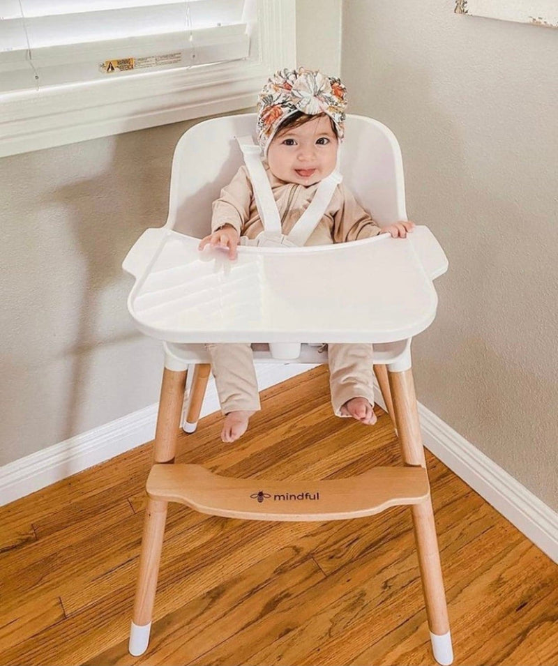 Modern Baby High Chair + Convertible Toddler Seat - Little BaeBae