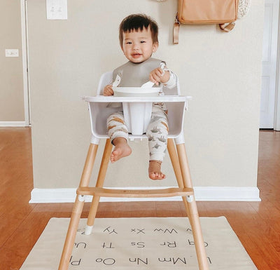 Modern Baby High Chair + Convertible Toddler Chair - Little BaeBae