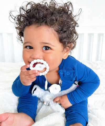 NEW! 4-Pack BUBIE Orthodontic Pacifier + Teether Ring Bundle Deal