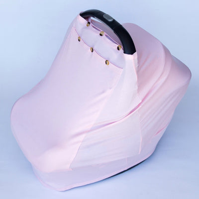 LUXE Pink Air Filtering Nursing + Car Seat Cover - Little BaeBae