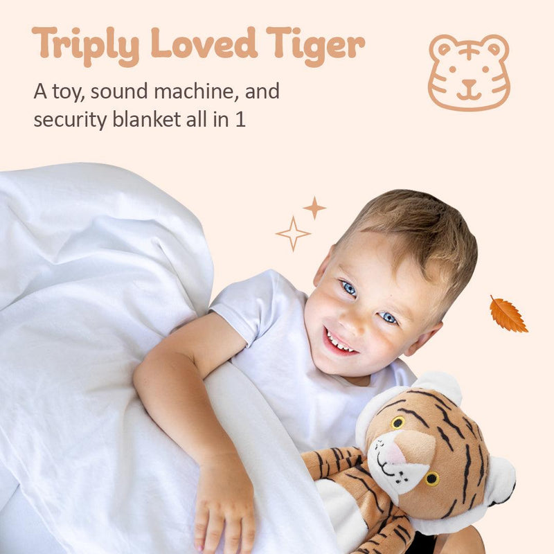 Indi the Tiger - Lullaby & White Noise Plushie