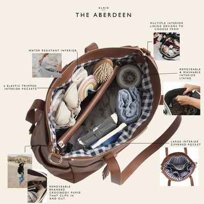 The Aberdeen - Saddle (Ultimate Mom Bag) - Little BaeBae