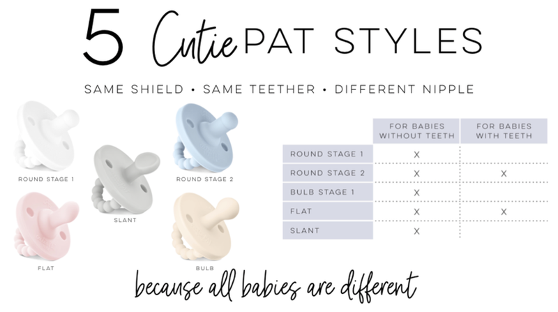 Cutie PAT Round - Pacifier And Teether - Little BaeBae
