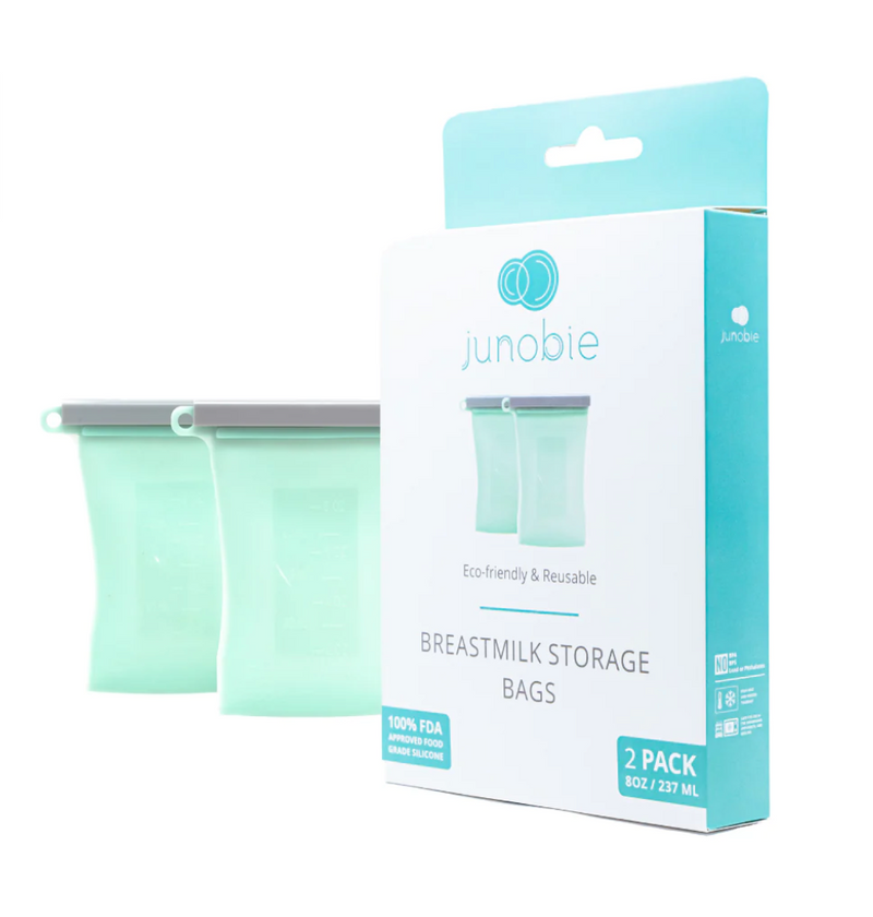 Junobie Reusable Silicone Milk Storage Bags - 2 PACK - Little BaeBae