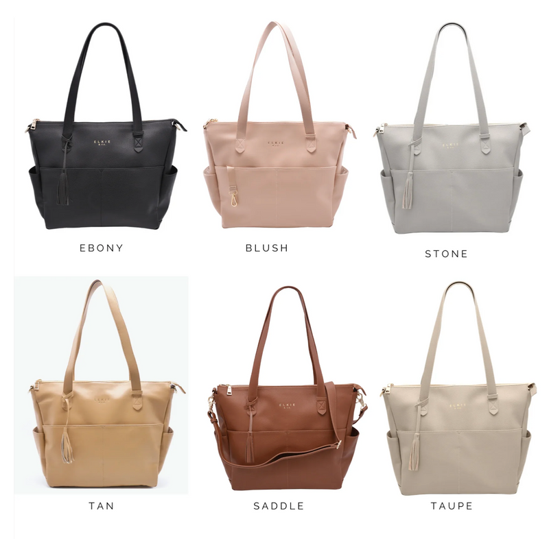The Aberdeen - Taupe (Ultimate Mom Bag) - Little BaeBae