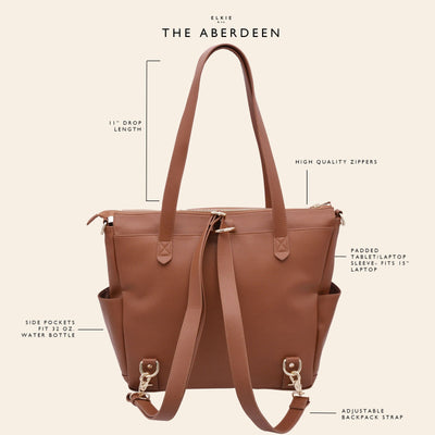 The Aberdeen - Stone (Ultimate Mom Bag) - Little BaeBae