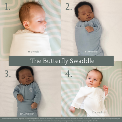 The Butterfly Swaddle: All-in-One Organic Swaddle and Transitioning System